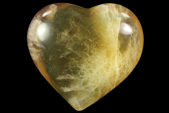 Polished Fluorite Heart - Argentina #84192